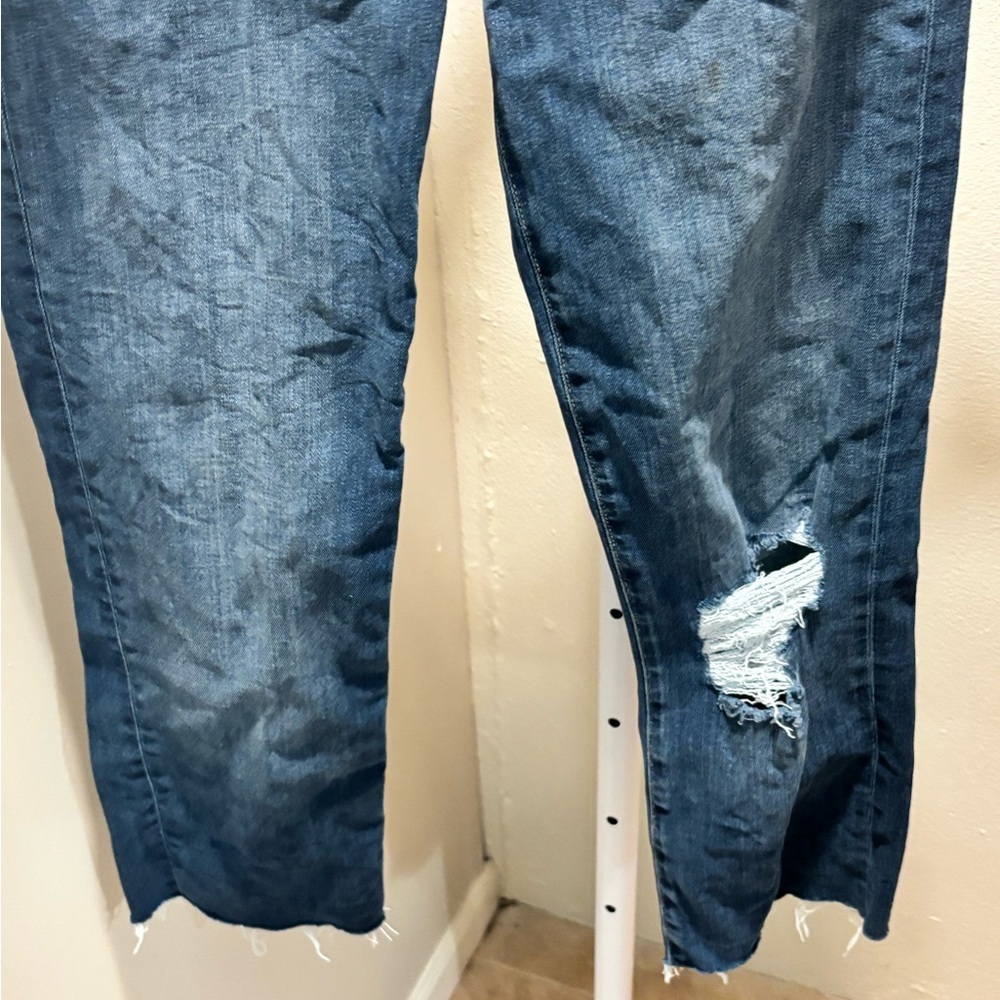 Frame Le straight cropped straight leg distressed jeans size 27 - Picture 3 of 8